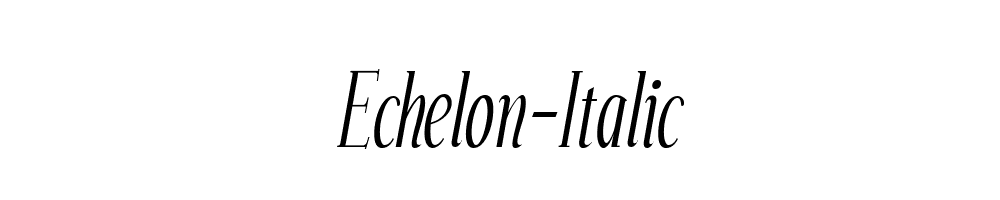 Echelon-Italic