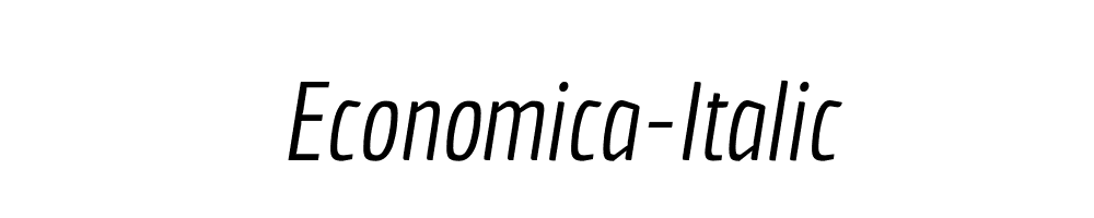 Economica-Italic