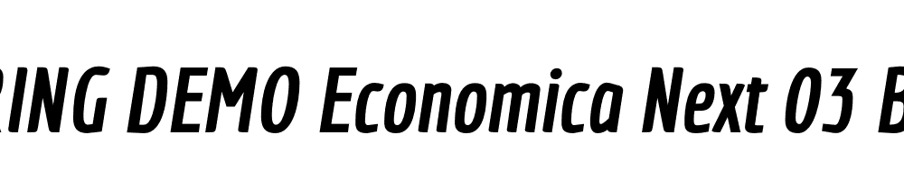  DEMO Economica Next 03 Black Italic