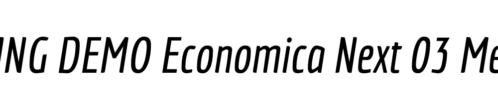  DEMO Economica Next 03 Medium Italic