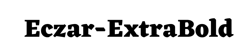 Eczar-ExtraBold