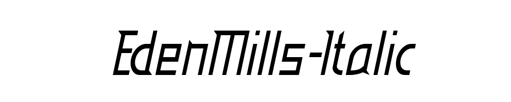 EdenMills-Italic