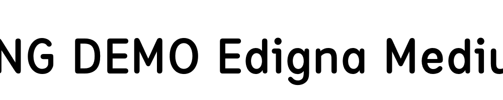  DEMO Edigna Medium Regular