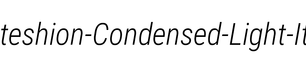 Editeshion-Condensed-Light-Italic