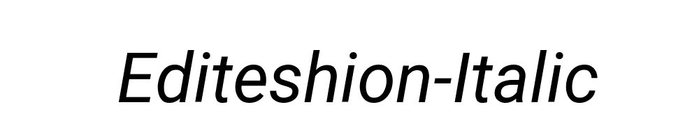 Editeshion-Italic