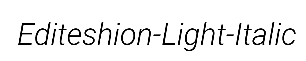 Editeshion-Light-Italic