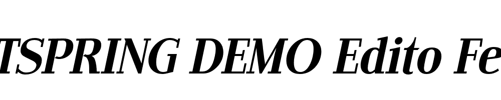  DEMO Edito FeItalic