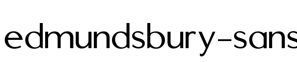 Edmundsbury Sans