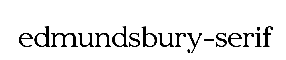 edmundsbury-serif