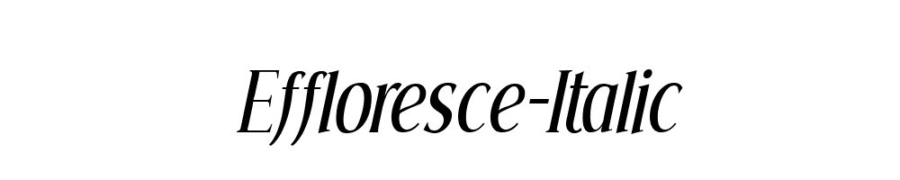 Effloresce-Italic