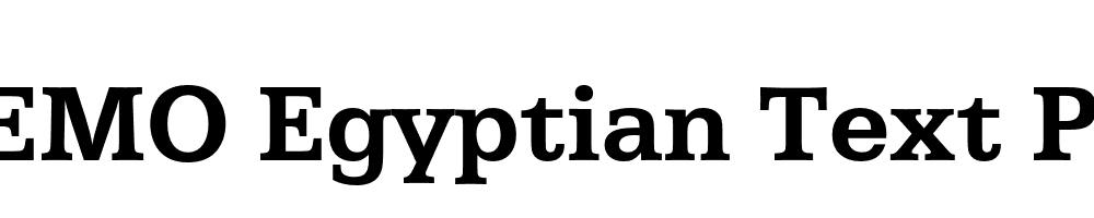 FSP DEMO Egyptian Text Pro Bold