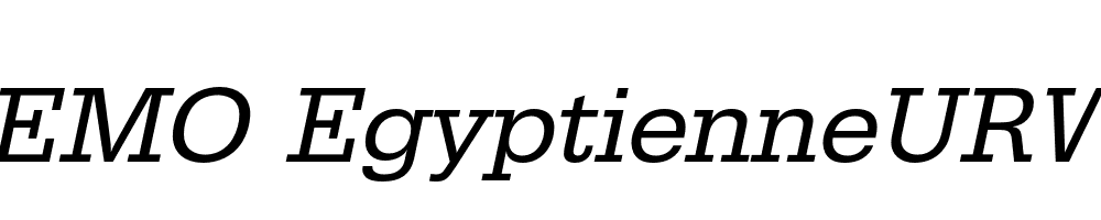 FSP DEMO EgyptienneURW Italic