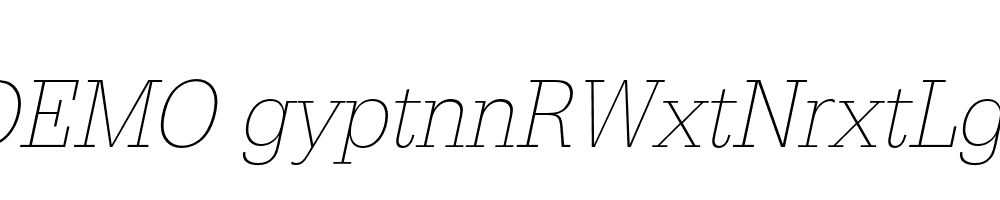 FSP DEMO gyptnnRWxtNrxtLg Italic