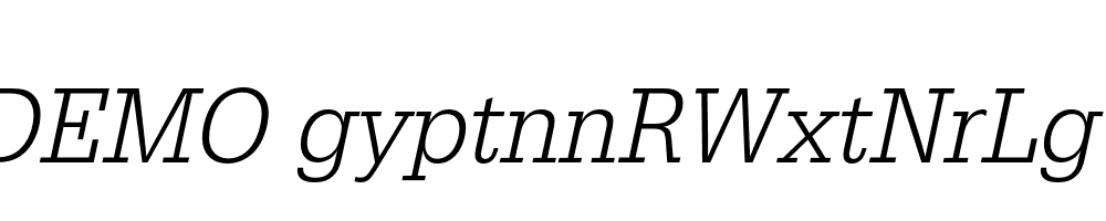 FSP DEMO gyptnnRWxtNrLg Italic