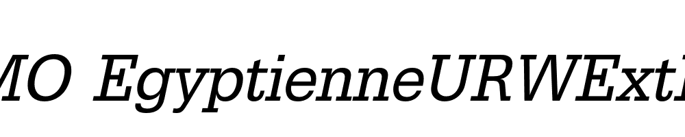 FSP DEMO EgyptienneURWExtNar Italic