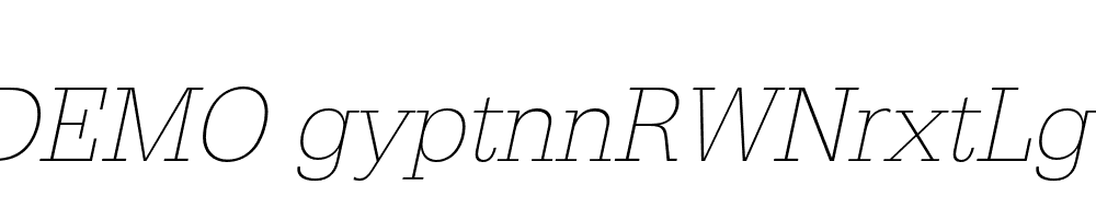 FSP DEMO gyptnnRWNrxtLg Italic