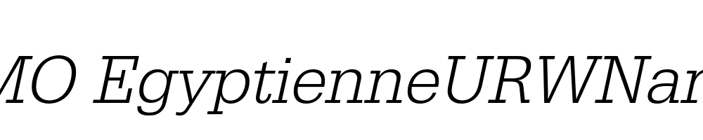 FSP DEMO EgyptienneURWNarLig Italic