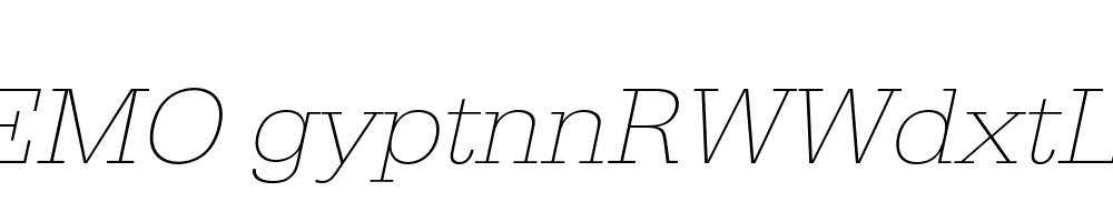 FSP DEMO gyptnnRWWdxtLg Italic