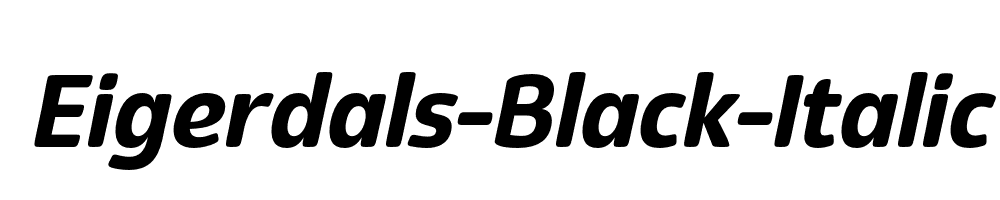 Eigerdals-Black-Italic