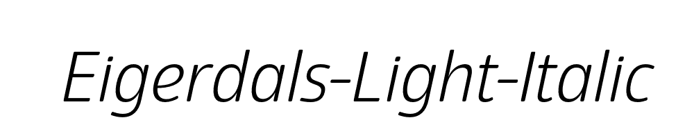 Eigerdals-Light-Italic