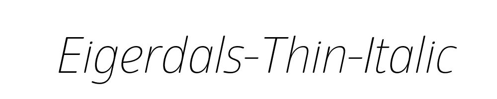 Eigerdals-Thin-Italic