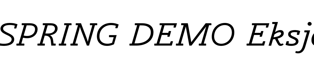  DEMO Eksja Italic