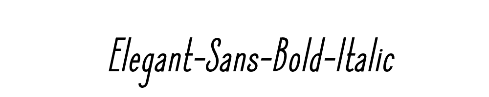 Elegant-Sans-Bold-Italic