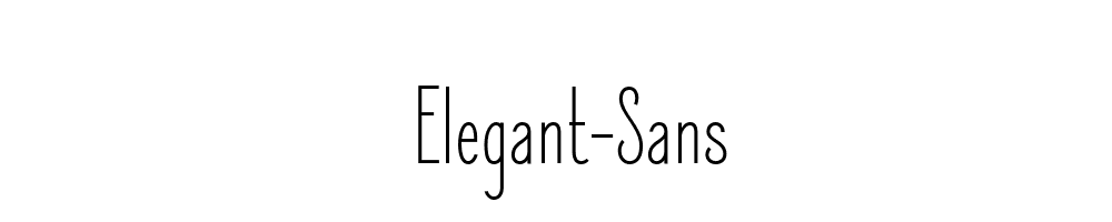 Elegant-Sans