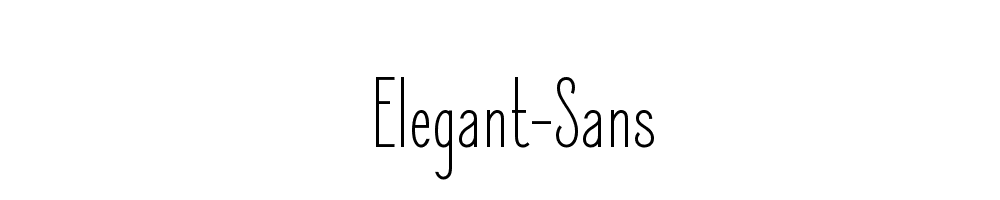 Elegant-Sans