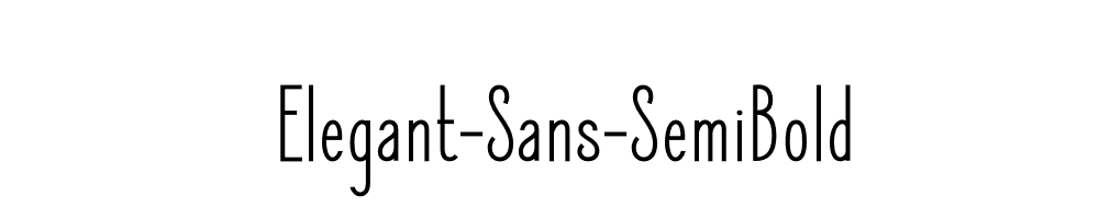 Elegant-Sans-SemiBold