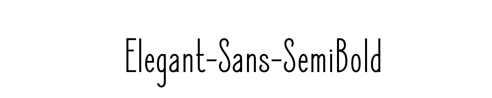 Elegant-Sans-SemiBold