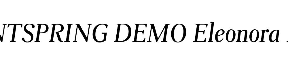  DEMO Eleonora Italic