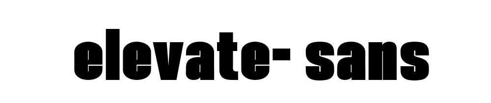 Elevate Sans