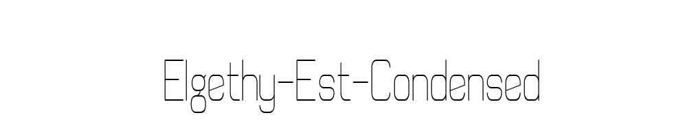 Elgethy-Est-Condensed