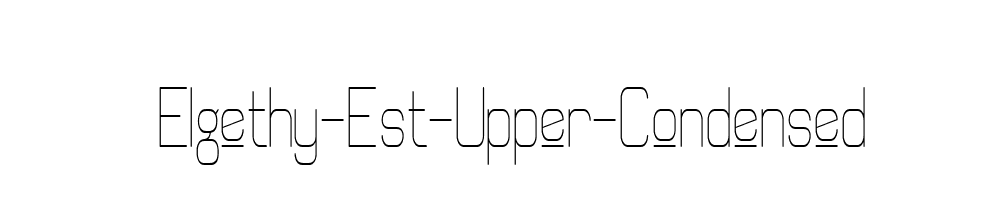 Elgethy-Est-Upper-Condensed