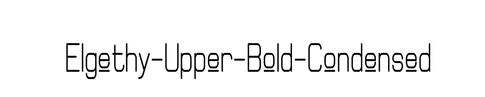 Elgethy-Upper-Bold-Condensed