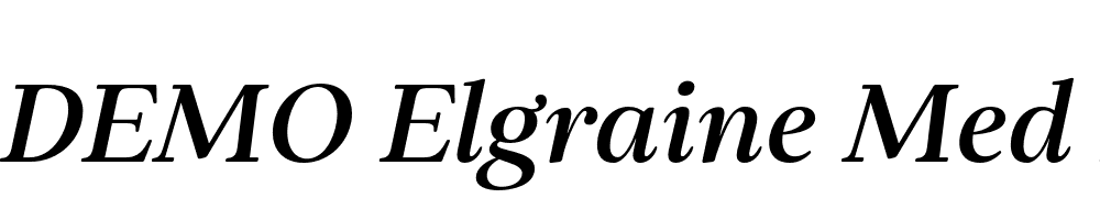 FSP DEMO Elgraine Med Italic