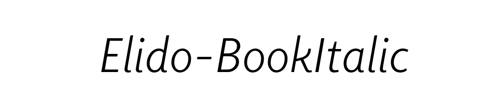 Elido-BookItalic