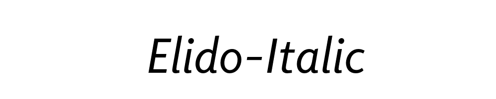 Elido-Italic