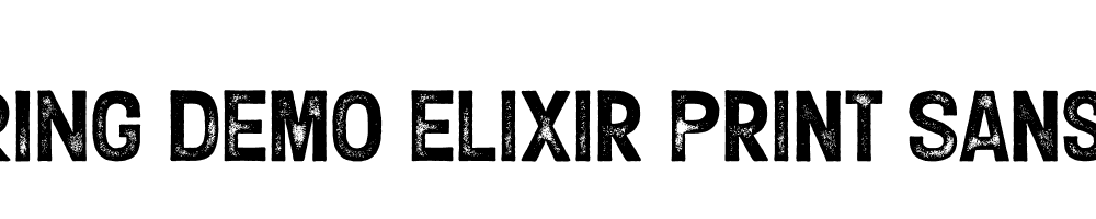  DEMO Elixir Print Sans Regular