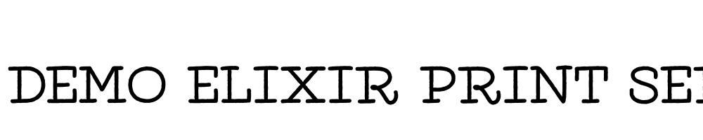  DEMO Elixir Print Serif Regular