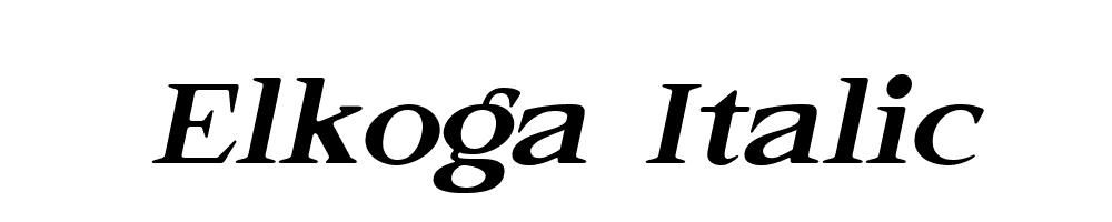 Elkoga-Italic