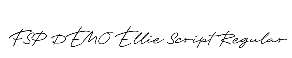 FSP DEMO Ellie Script Regular