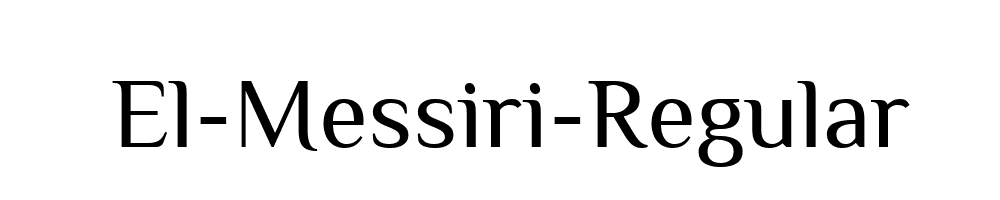 El-Messiri-Regular