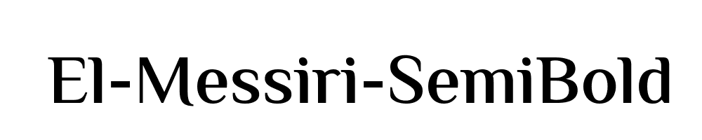 El-Messiri-SemiBold