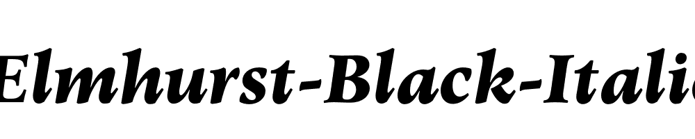 Elmhurst-Black-Italic