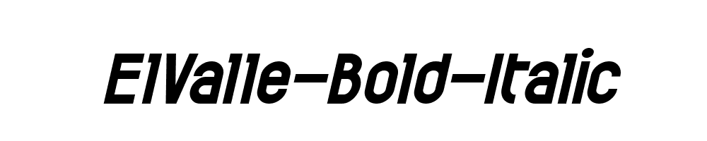 ElValle-Bold-Italic