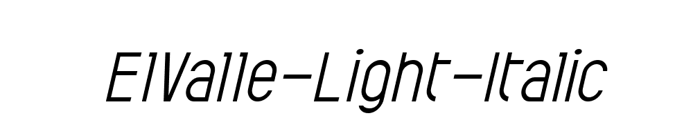 ElValle-Light-Italic