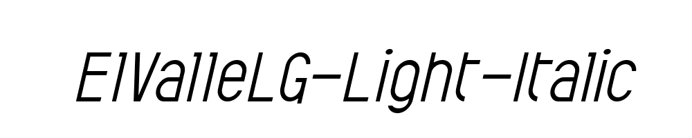 ElValleLG-Light-Italic