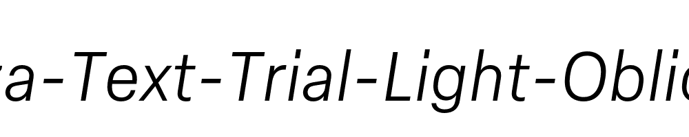 Elza-Text-Trial-Light-Oblique